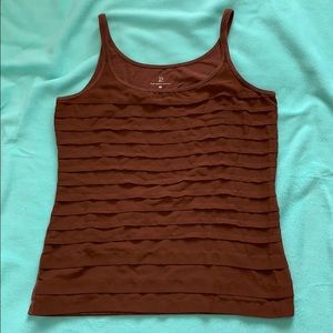 Brown Tiered Camisole